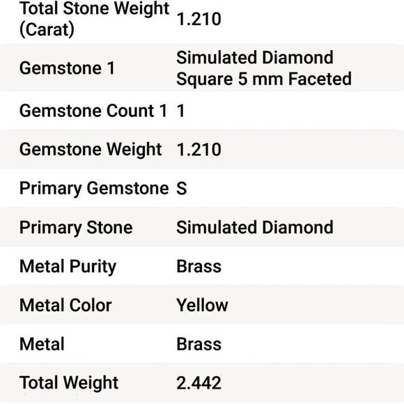 Simulated Diamond Ring  - Picture 7 of 7